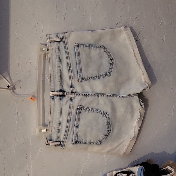 NOBO High Rise Faux Denim Shorts - Picture 2 of 5